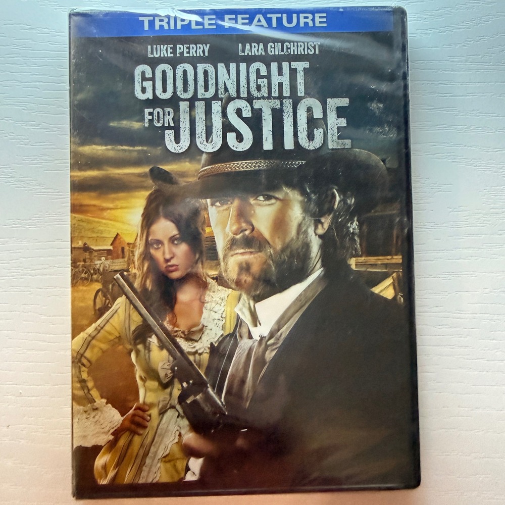 Goodnight for Justice Triple Feature DVD Luke Perry Hallmark Western 3-Movie Set